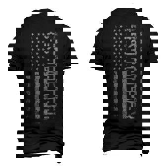 Fathers Day Best Dad Ever American Flag Men's 3D T-Shirt Back Print | Mazezy