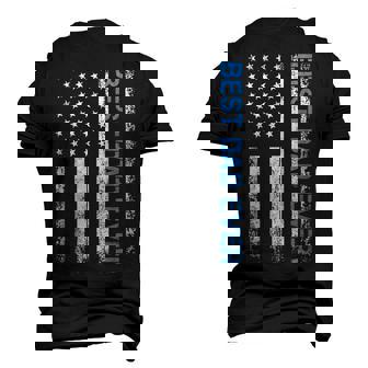 Fathers Day Best Dad Ever With Us American Flag Men's 3D T-Shirt Back Print | Mazezy