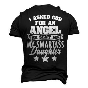 Fathers Day From Daughter For Dad Father Papa Daddy Men's 3D T-Shirt Back Print | Mazezy