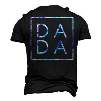 Fathers Day For New Dad Dada Him Papa Tie Dye Dada Men's 3D T-Shirt Back Print | Mazezy