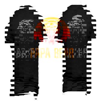 Fathers Day Papa Grandpa Distressed Papa Bear Sunset Men's 3D T-Shirt Back Print | Mazezy