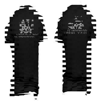 Fathers Day Saba Like Grandpa Only Cooler Men's 3D T-Shirt Back Print | Mazezy