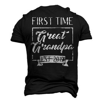First Time Great Grandpa Est 2019 Future Grandfather Men's 3D T-Shirt Back Print | Mazezy