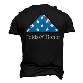 Folds Of Honor Fallen Military First Responders Patriotic Men's 3D T-Shirt Back Print | Mazezy