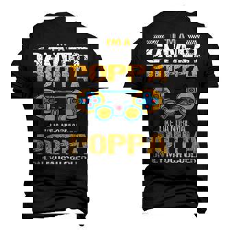 Im A Gamer Poppa Like A Normal Poppa Only Much Cooler Men's 3D T-Shirt Back Print | Mazezy