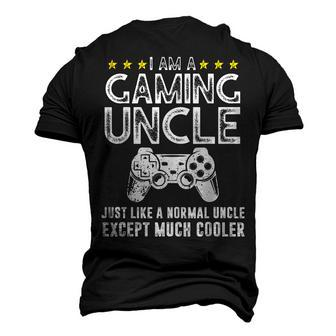 I Am A Gaming Uncle Video Gamer Video Game Men's 3D T-Shirt Back Print | Mazezy