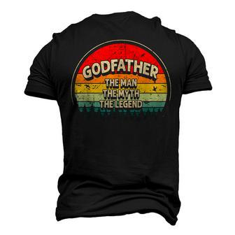 Godfather The Man The Myth The Legend Men Sunset Godfather Men's 3D T-shirt Back Print - Seseable