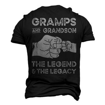 Gramps And Grandson The Legend And Legacy Grandpa Matching Men's 3D T-shirt Back Print - Seseable