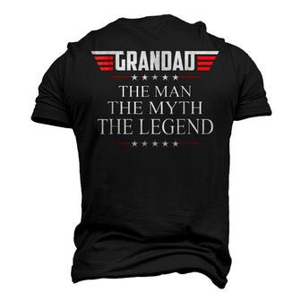 Grandad The Man The Myth The Legend V2 Grandad Men's 3D T-shirt Back Print - Seseable