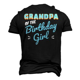 Grandpa Of The Birthday Girl Donut Lover Doughnut Men's 3D T-Shirt Back Print | Mazezy