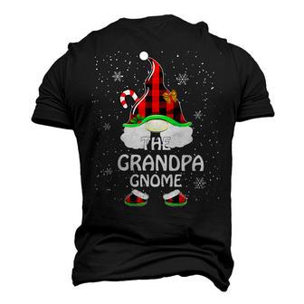 Grandpa Gnomies Red Plaid Matching Christma Men's 3D T-Shirt Back Print | Mazezy