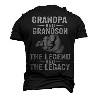 Grandpa And Grandson The Legend And The Legacy Men's 3D T-shirt Back Print - Seseable