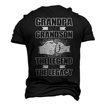 Grandpa And Grandson The Legend And The Legacy Men's 3D T-shirt Back Print - Seseable