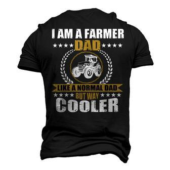 Great Farmer Dad Tractor Farm Father Arable Farming Men Men's 3D T-Shirt Back Print | Mazezy