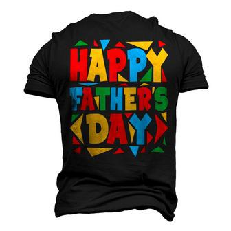 Happy Fathers Day For Dad Grandpa Men's 3D T-Shirt Back Print | Mazezy