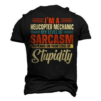 Helicopter Technician Helicopter Mechanic Men's 3D T-Shirt Back Print | Mazezy