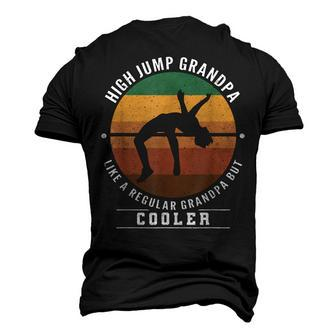 High Jumping Grandpa Retro High Jumper Grandfather High Jump Men's 3D T-Shirt Back Print | Mazezy