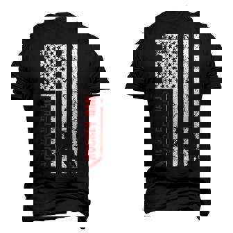 Hockey Dad Hockey American Flag Men's 3D T-Shirt Back Print | Mazezy
