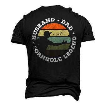 Husband Dad Cornhole Legend Boss Of The Toss Cornhole Mens Men's 3D T-shirt Back Print - Seseable