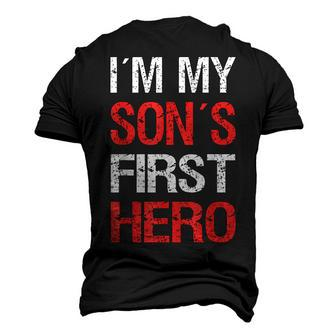 I´M My Sons First Hero Fathers Day Dad Men's 3D T-shirt Back Print - Seseable