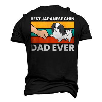 Japanese Spaniel Dog Owner Dad Best Japanese Chin Dad Ever Men's 3D T-shirt Back Print - Seseable