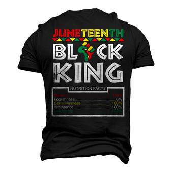 Junenth Black King Melanin Dad Fathers Day Men Daddy Men's 3D T-Shirt Back Print | Mazezy