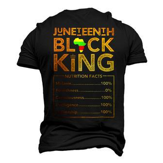 Junenth Black King Melanin Dad Fathers Day Men Fathers Men's 3D T-Shirt Back Print | Mazezy