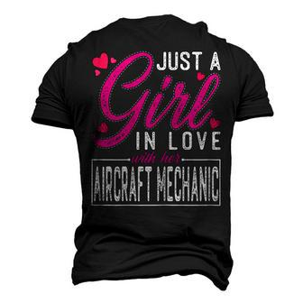 Just A Girl In Love With Her Aircraft Mechanic Wife Men's 3D T-Shirt Back Print | Mazezy