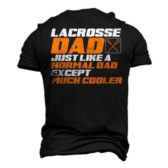 Lacrosse Dad Lax Player Father Lacrosse Training Lacrosse Men's 3D T-Shirt Back Print