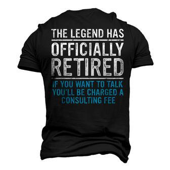 The Legend Has Officially Retired Father Retirement Men's 3D T-shirt Back Print - Seseable