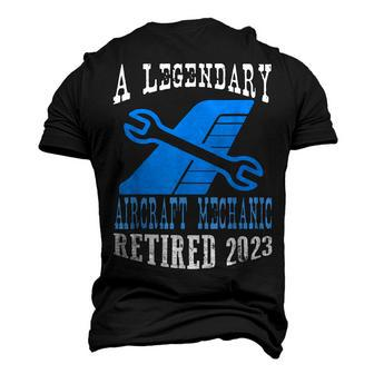 Legendary Aircraft Mechanic Retired 2023 Retirement Party Men's 3D T-Shirt Back Print | Mazezy