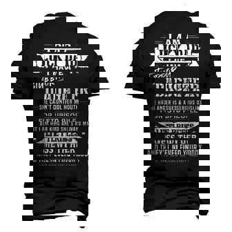 I Am A Lucky Dad I Have Crazy Daughter Fathers Day Men's 3D T-Shirt Back Print | Mazezy