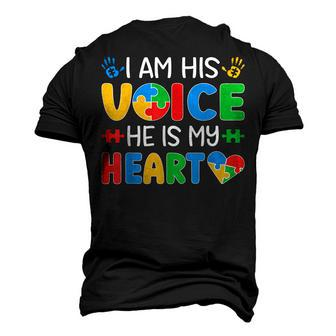 Mama Autistic Mom Autistic Dad Papa Autism Awareness Month Men's 3D T-Shirt Back Print | Mazezy