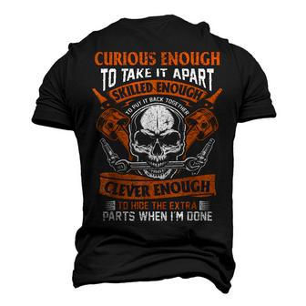 Mechanic Curious Skilled And Clever Car Fixing Men's 3D T-Shirt Back Print | Mazezy