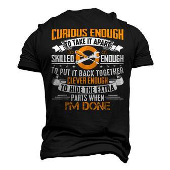 Mechanic Curious Skilled Clever Engineer Men's 3D T-Shirt Back Print | Mazezy