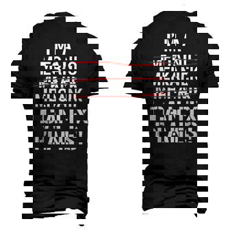Mechanic I Can Fix Planes Aircraft Mechanic Men's 3D T-Shirt Back Print | Mazezy