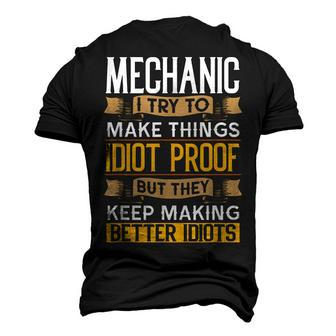 Mechanic Sarcastic Graphic Repair Shop Men's 3D T-Shirt Back Print | Mazezy