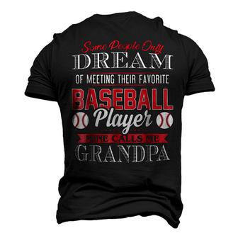 Meeting Favorite Baseball Player Calls Me Grandpa Men's 3D T-Shirt Back Print | Mazezy