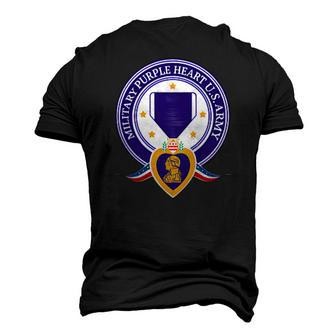 Military Purple Heart Us Army Purple Heart Veteran Soldier Men's 3D T-Shirt Back Print | Mazezy