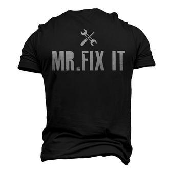 Mr Fix It Mechanics Fixologists Repairmen Men's 3D T-Shirt Back Print | Mazezy