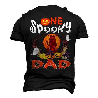 One Spooky Dad Halloween Witch Boo Ghosts Scary Pumpkins Men's 3D T-Shirt Back Print | Mazezy