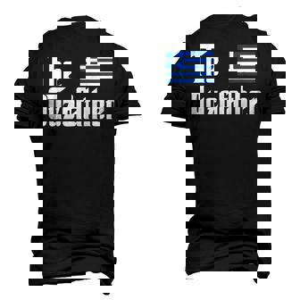 The Ouzo Father Greek Flag Men's 3D T-Shirt Back Print | Mazezy