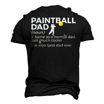 Paintball Dad Definition Best Dad Ever Paintballing Men's 3D T-shirt Back Print - Seseable