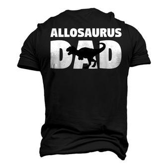For Paleontologist Allosaurus Dad Father Dinosaur Men's 3D T-Shirt Back Print | Mazezy