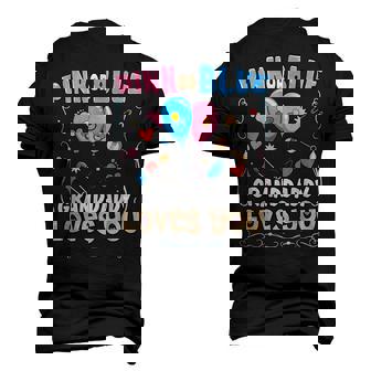 Pink Or Blue Granddaddy Loves You Best Grandpa Ever Granmps Men's 3D T-shirt Back Print | Seseable CA