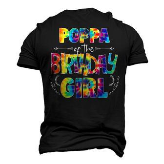 Poppa Of The Birthday Girl Matching Tie Dye Men's 3D T-Shirt Back Print | Mazezy