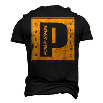Power Stroke Roll Coal Turbo Diesels Powers Diesel Mechanic Men's 3D T-Shirt Back Print | Mazezy