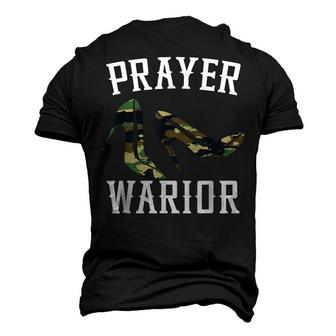 Prayer Warrior Camouflage For Religious Christian Soldier Men's 3D T-Shirt Back Print | Mazezy