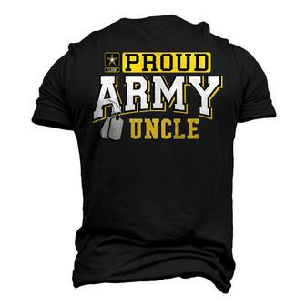 Proud Army Uncle Military Pride T Men's 3D T-Shirt Back Print | Mazezy