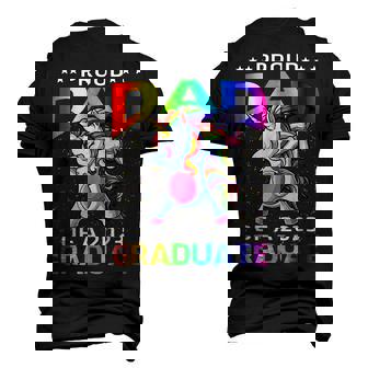 Proud Dad Of A 2023 Graduate Unicorn Senior 23 Graduation Men's 3D T-Shirt Back Print | Mazezy